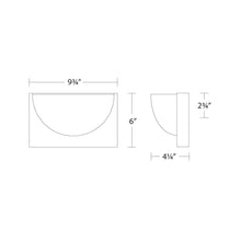 Load image into Gallery viewer, Mylie LED Bath Wall Light - line drawing.