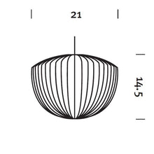 Load image into Gallery viewer, Nelson® Apple Bubble Pendant Light in Line Drawing