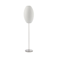 Load image into Gallery viewer, Nelson® Cigar Lotus Floor Lamp in Medium / Brushed Nickel
