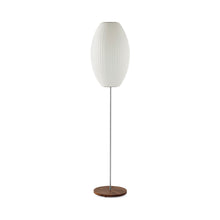 Load image into Gallery viewer, Nelson® Cigar Lotus Floor Lamp in Medium / Walnut