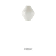 Load image into Gallery viewer, Nelson® Pear Lotus Floor Lamp in Brushed Nickel