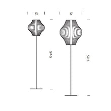 Load image into Gallery viewer, Nelson® Pear Lotus Floor Lamp in Line Drawing