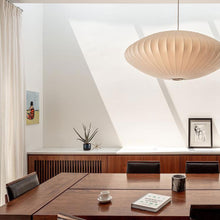 Load image into Gallery viewer, Nelson® Saucer Bubble Pendant Light Illuminated