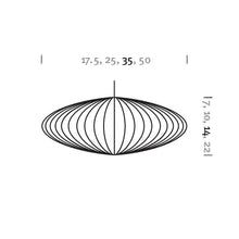 Load image into Gallery viewer, Nelson® Saucer Bubble Pendant Light - Line Drawing