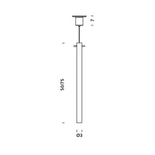 Load image into Gallery viewer, Canna Nuda Pendant Light - line drawing.