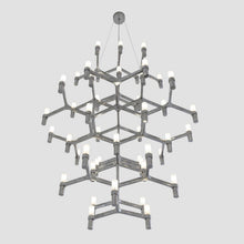 Load image into Gallery viewer, Crown Summa LED Chandelier in Detail.