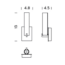 Load image into Gallery viewer, Elf1 Bath Wall Light - line drawing.