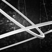 Load image into Gallery viewer, Ellisse LED Double Pendant Light in Detail.
