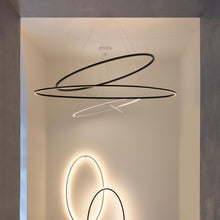 Load image into Gallery viewer, Ellisse LED Double Pendant Light in Detail.