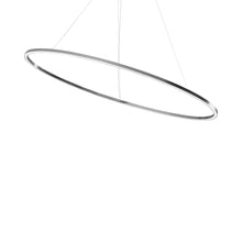 Load image into Gallery viewer, Ellisse LED Major Pendant Light in Polished Aluminum.