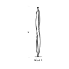Load image into Gallery viewer, In The Wind LED Floor Lamp - line drawing.