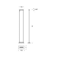 Load image into Gallery viewer, Logo Floor Lamp - line drawing.