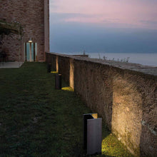 Load image into Gallery viewer, Mais Plus Que Cela Je Ne Peux Pas LED Floor Lamp in Outside Area.
