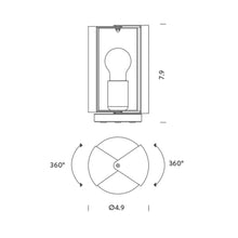 Load image into Gallery viewer, Pivotante à Poser Table Lamp - line drawing.