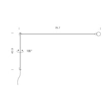 Load image into Gallery viewer, Potence Pivotante Wall Light - line drawing.