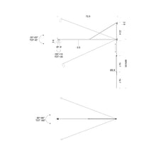 Load image into Gallery viewer, Swan LED Wall Light - line drawing.