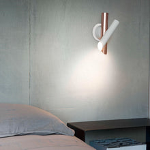 Load image into Gallery viewer, Tubes 2 LED Wall Light in bedroom.