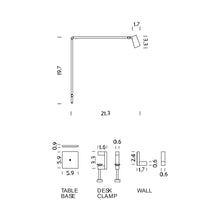 Load image into Gallery viewer, Untitled LED Table Lamp - line drawing.