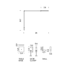 Load image into Gallery viewer, Untitled LED Table Lamp - line drawing.