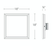 Load image into Gallery viewer, Neo LED Flush Mount Ceiling Light - line drawing.