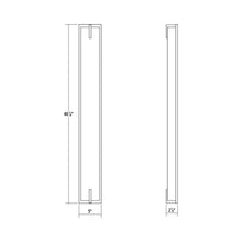 Load image into Gallery viewer, New Edge™ LED Bath Vanity Light - line drawing.