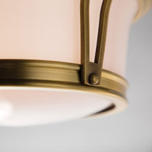 Load image into Gallery viewer, Newport Flush Mount Ceiling Light in Detail.