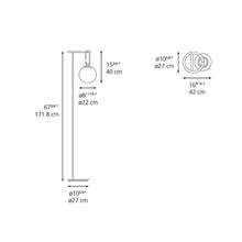 Load image into Gallery viewer, NH Floor Lamp - line drawing.