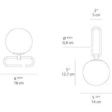 Load image into Gallery viewer, NH1217 Table Lamp - line drawing.