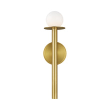 Load image into Gallery viewer, Nodes Bath Wall Light in Burnished Brass (1-Light).