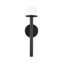 Load image into Gallery viewer, Nodes Bath Wall Light in Midnight Black (1-Light).