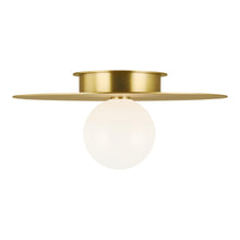 Load image into Gallery viewer, Nodes Flush Mount Ceiling Light in Burnished Brass (Large).