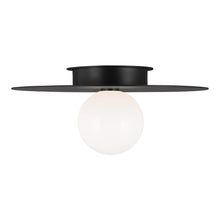 Load image into Gallery viewer, Nodes Flush Mount Ceiling Light in Midnight Black (Large).
