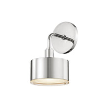 Load image into Gallery viewer, Nora LED Wall Light in Polished Nickel.