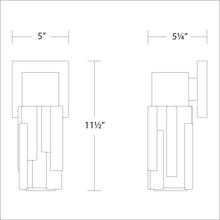 Load image into Gallery viewer, Nord LED Wall Light - line drawing.