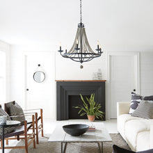 Load image into Gallery viewer, Nori Chandelier in living room.