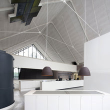 Load image into Gallery viewer, Nur Acoustic LED Suspension Light in office.