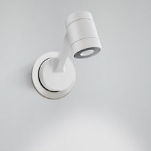 Load image into Gallery viewer, Obice Outdoor LED Wall Light in White/Mini/18 Degrees.