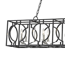 Load image into Gallery viewer, Octavio Linear Pendant Light in Detail.