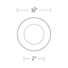 Load image into Gallery viewer, Ocularc 3.5 Round Adjustable Downlight LED Recessed Trim - line drawing.