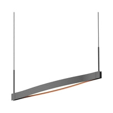 Load image into Gallery viewer, Ola™ LED Linear Pendant Light in Satin Black/1-Light.