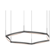 Load image into Gallery viewer, Ola™ LED Linear Pendant Light in Satin Black/6-Light.