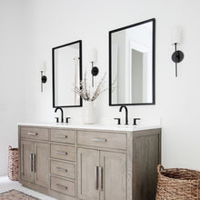 Load image into Gallery viewer, Olivia Wall Light in bathroom.
