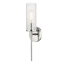 Load image into Gallery viewer, Olivia Wall Light in Polished Nickel/Glass.
