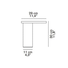Load image into Gallery viewer, Cylinda LED Table Lamp - line drawing.