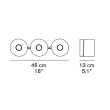 Load image into Gallery viewer, Fiore Wall Light - line drawing.