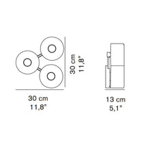 Load image into Gallery viewer, Fiore Wall Light - line drawing.