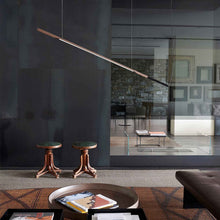 Load image into Gallery viewer, Ilo LED Horizontal Pendant Light in living room.
