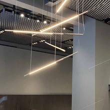 Load image into Gallery viewer, Ilo LED Horizontal Pendant Light in Detail.