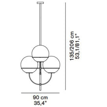 Load image into Gallery viewer, Lyndon Pendant Light - line drawing.