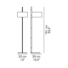 Load image into Gallery viewer, Parallel Floor Lamp - line drawing.